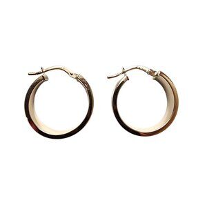14K Yellow Gold Hoop Earrings #22792